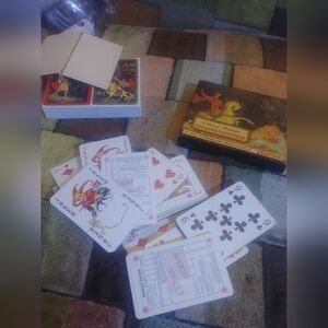 Art Romance Lacquer Paintings Playing Cards  Made in Austria